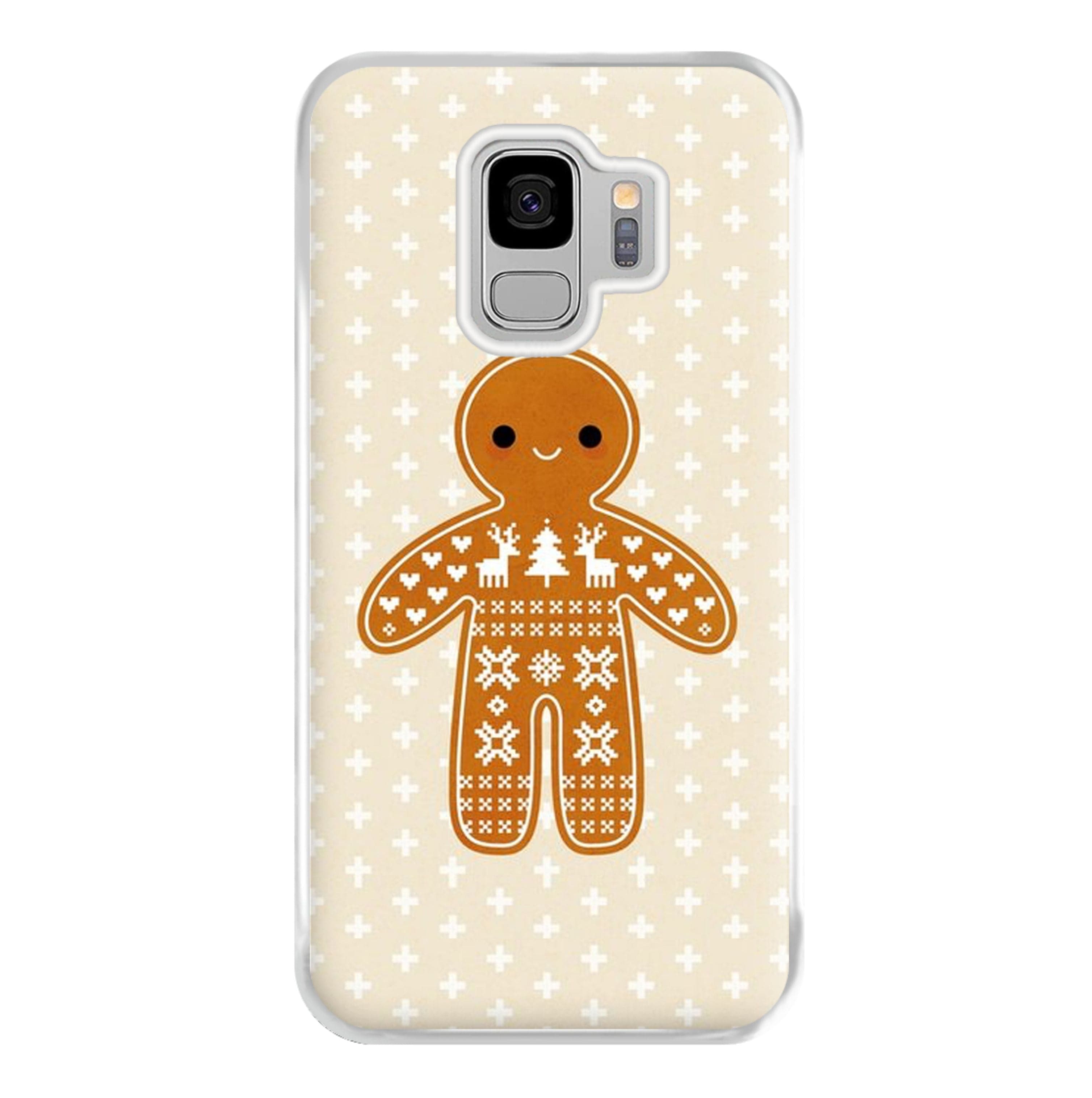 Christmas Jumper Pattern Gingerbread Man Phone Case