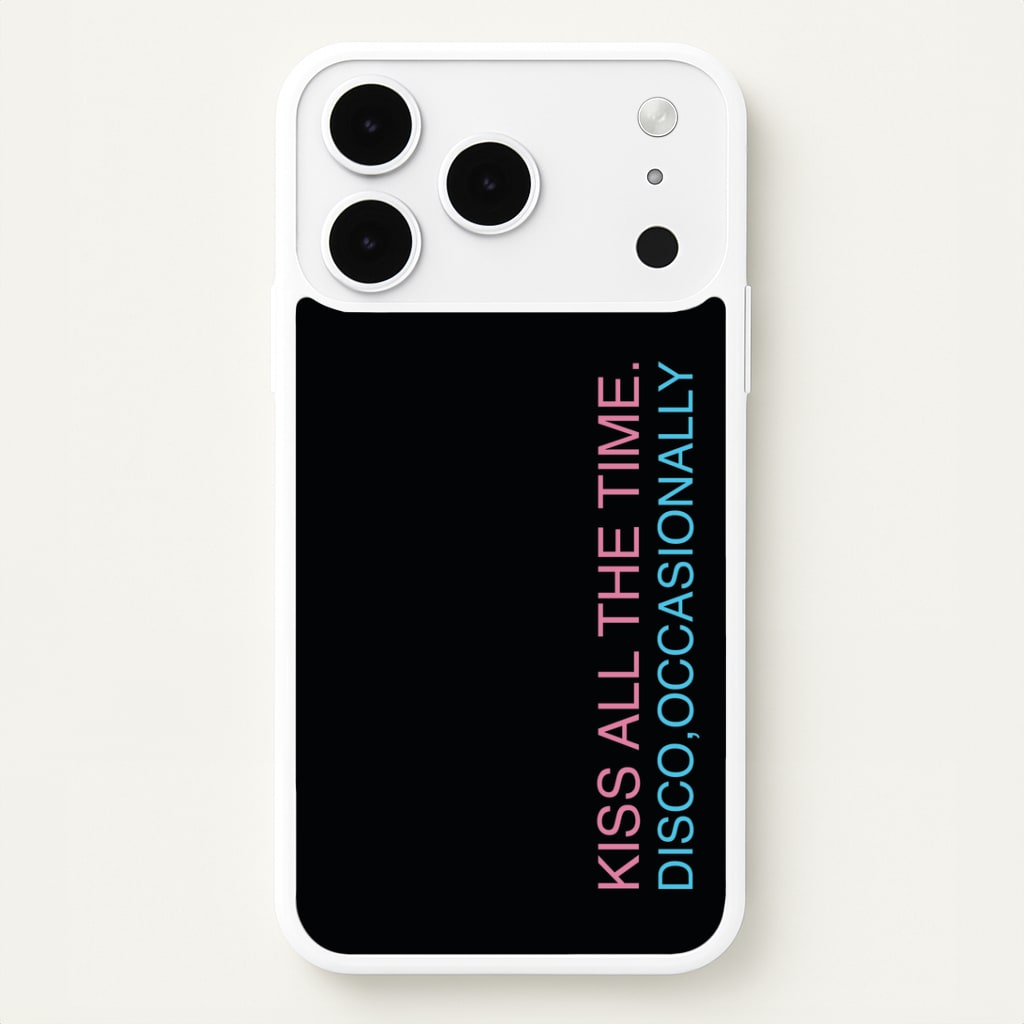Disco Occasionally Text iPhone 17 Pro Max Case
