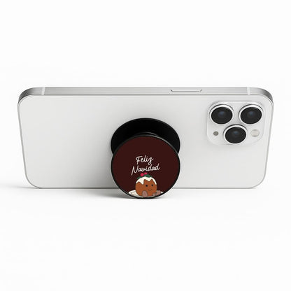 Christmas Pudding Plush Phone Stand