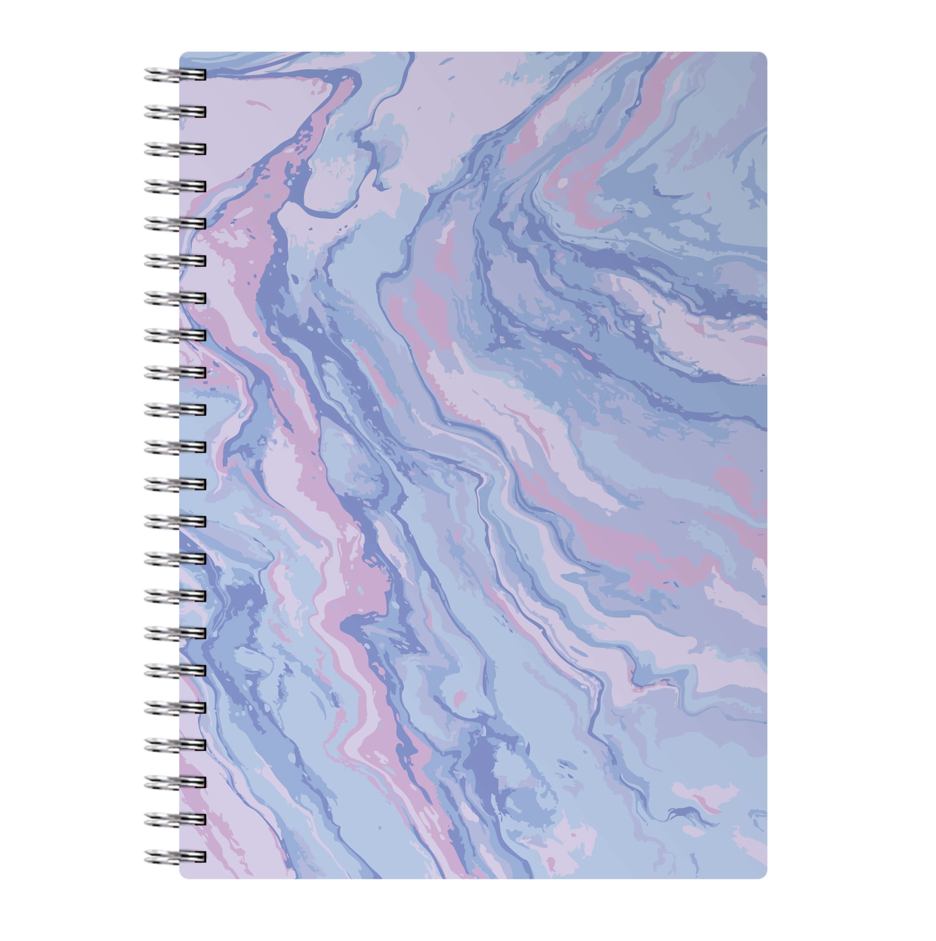 Purple Cloudy Marble Notebook