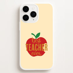 Apple Best Teacher Ever iPhone 16 Pro Case