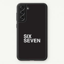 6 7 Black Galaxy S22 Case