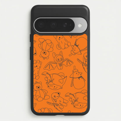 Halloween Plushies Pattern I - Halloween Google Pixel 10 Pro XL Case