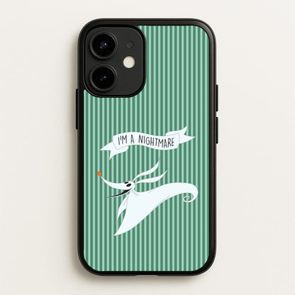 Stripey I'm A Nightmare iPhone 12 Mini Case