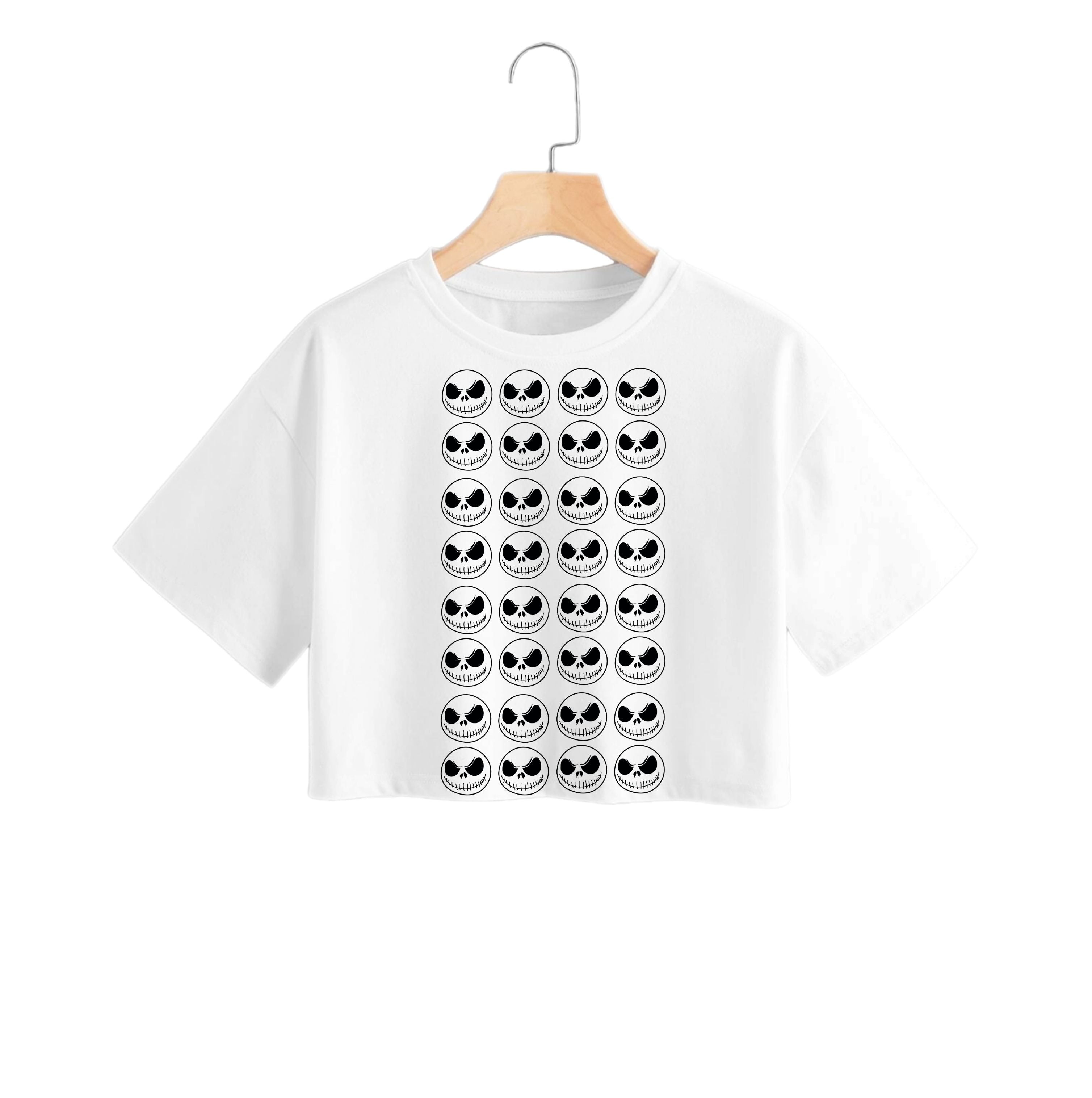 Skellington Pattern - TNBC Crop Top