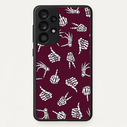 Skeleton Hands Pattern Galaxy A53 Case