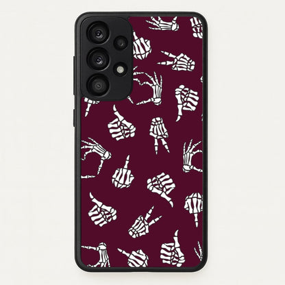 Skeleton Hands Pattern Galaxy A53 Case
