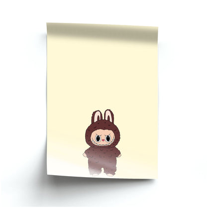 Cute Brown Monster Poster