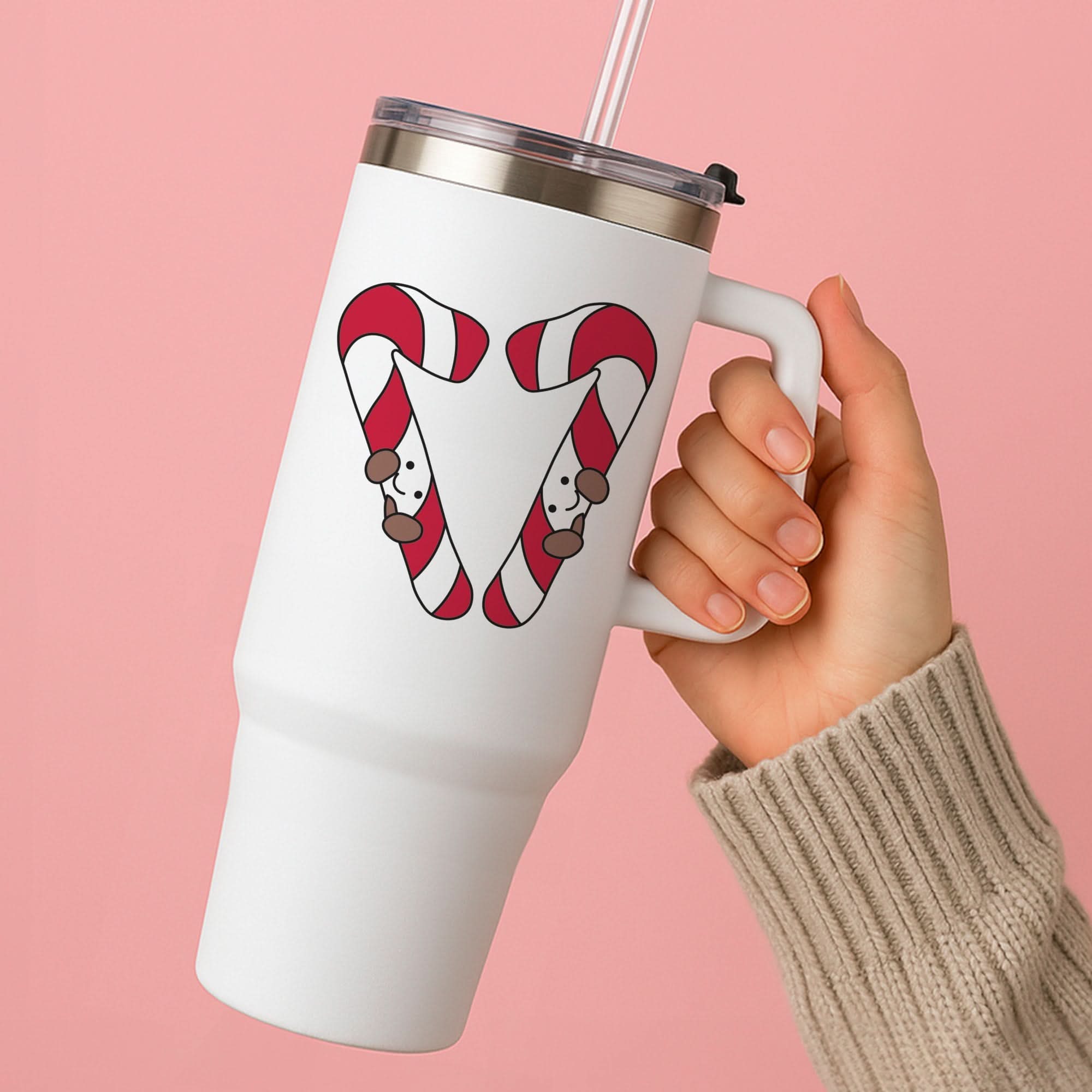 Christmas Candycane Plushies Tumbler