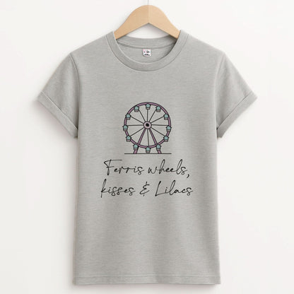 Ferris Wheels, Kisses & Lilacs Unisex Grey T-Shirt