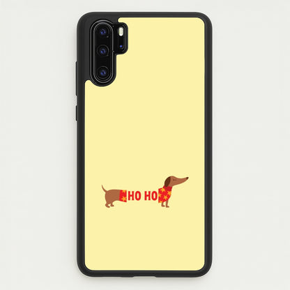 Christmas Jumper Ho Ho Dachshund Huawei P30 Pro Case