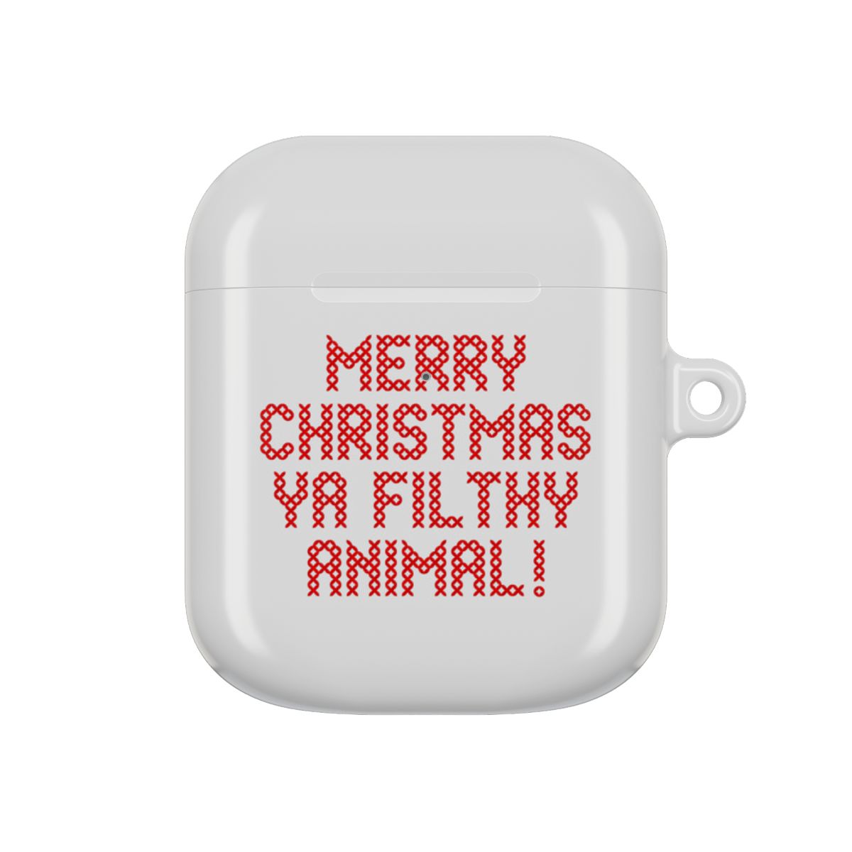 Merry Christmas Ya Filthy Animal AirPods Case