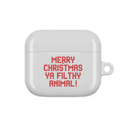 Merry Christmas Ya Filthy Animal AirPods Case 3