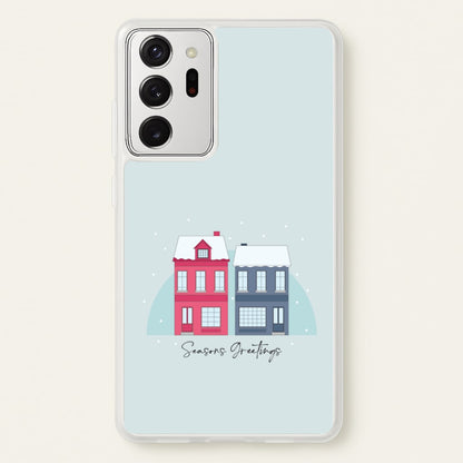 Seasons Greetings Winter Townhouses Galaxy Note 20 Ultra Case