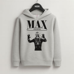 Max Blue And Red Grey Kids Hoodie
