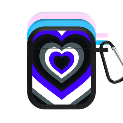 Asexual Pride Heart AirPods Case