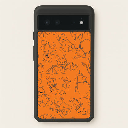 Halloween Plushies Pattern I - Halloween Google Pixel 6 Case