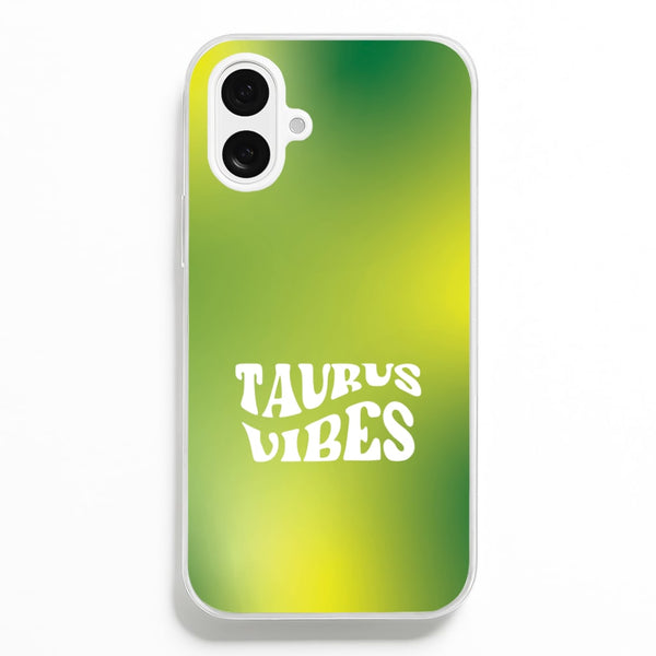 Taurus Vibes Gradient Zodiac iPhone 16 Plus Case