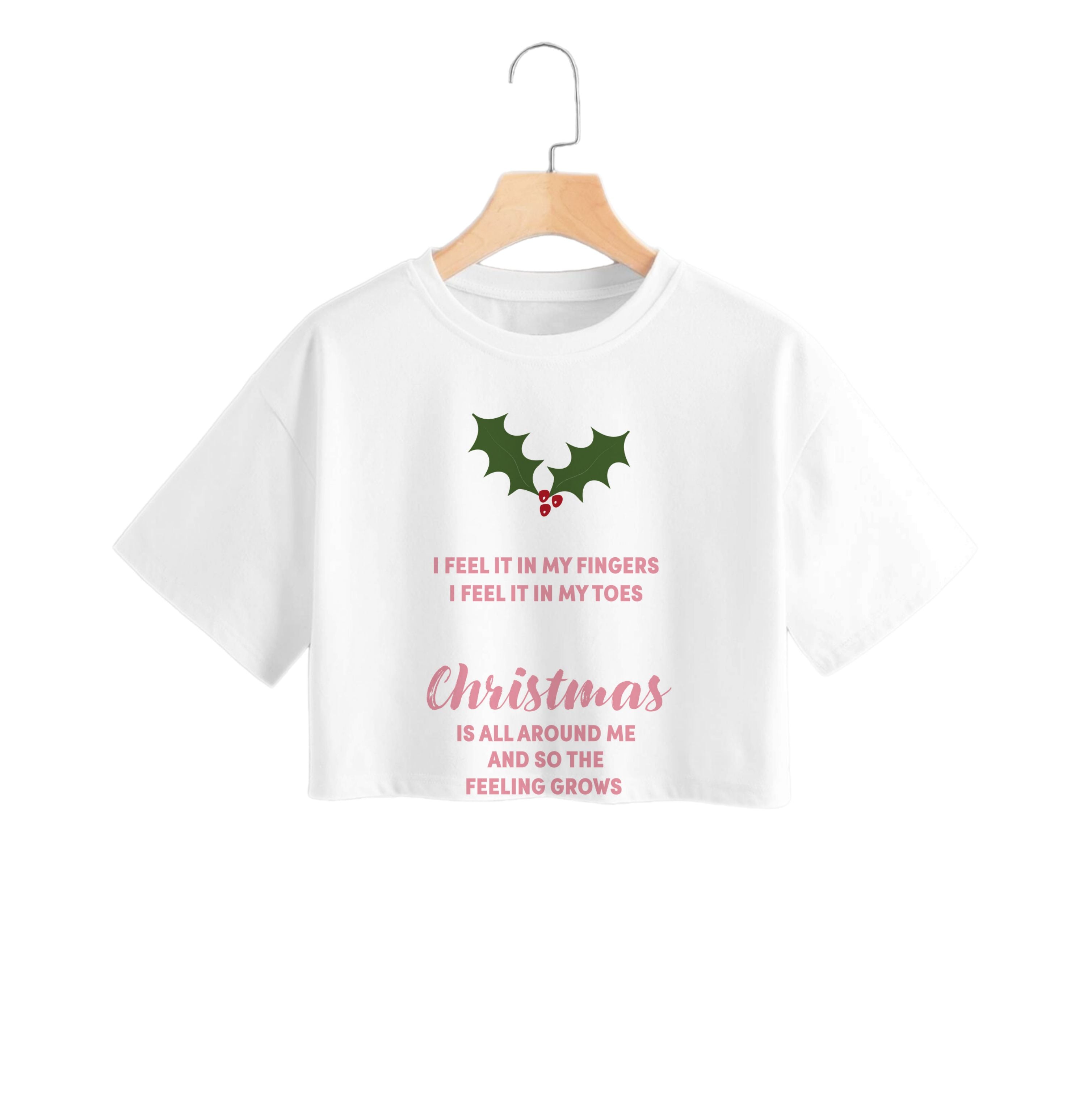 Christmas Is All Around Me Crop Top