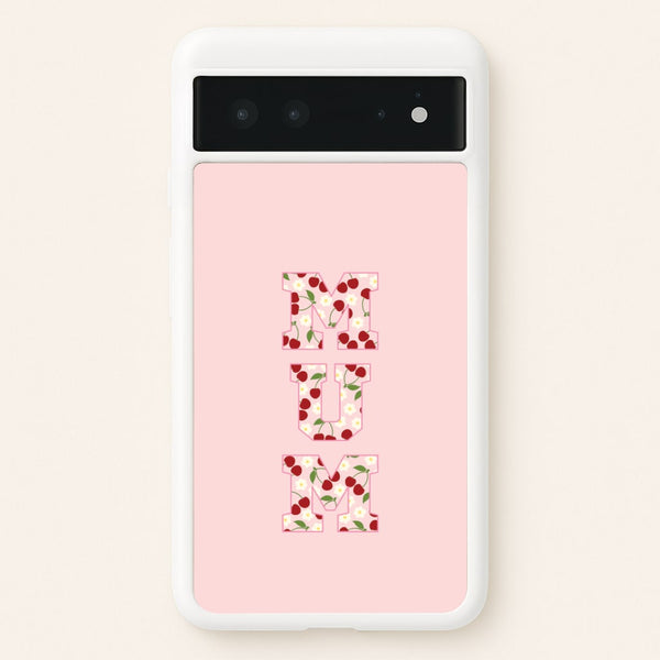 Floral Varsity Mum Google Pixel 6 Case