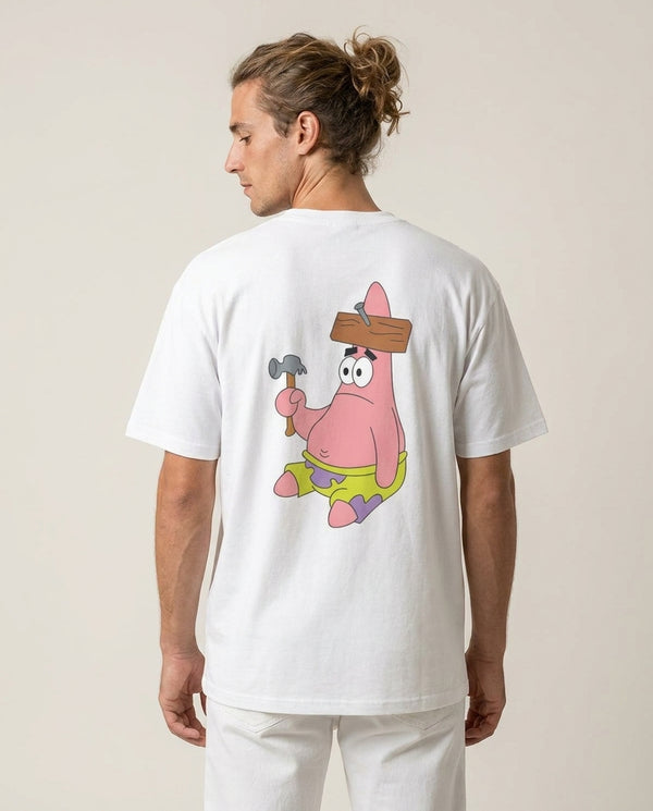Nail Patrick T-Shirt — White Back, worn