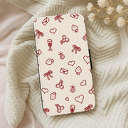 Valentines Doodles Flip / Wallet Phone Case 5