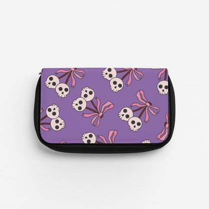Cherry Skulls Pattern Pencil Case