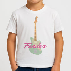 Blue Guitar Fender Boys T-Shirt