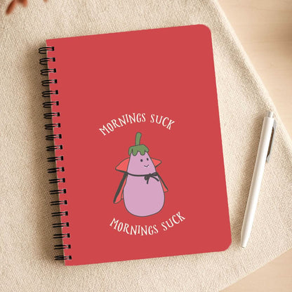 Mornings Suck Plush - Halloween Notepad