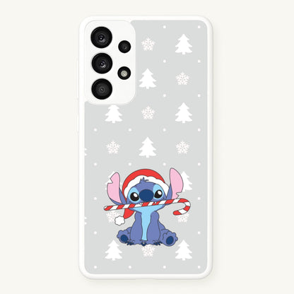 Cute Blue Alien Candycane Galaxy A53 Case