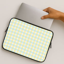Lemonade Gingham MacBook Cover