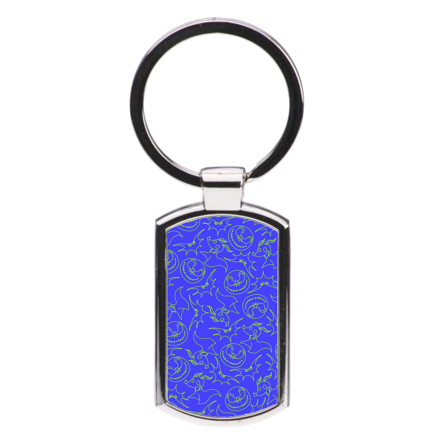 Purple And Green Pattern Luxury Keyring