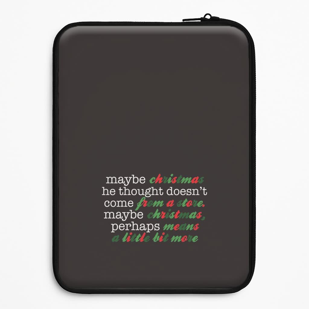 Green Creature Quote Laptop Sleeve