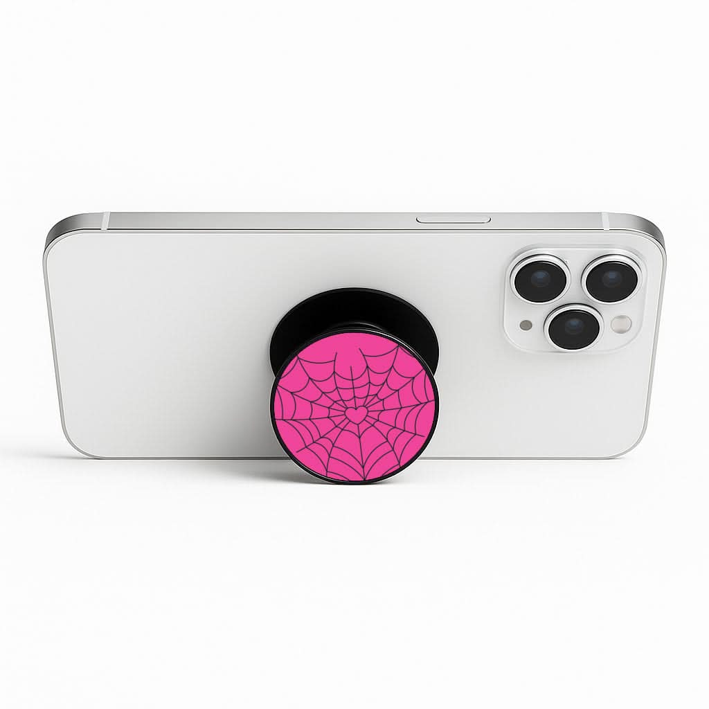 Spiderweb Hearts II Phone Stand