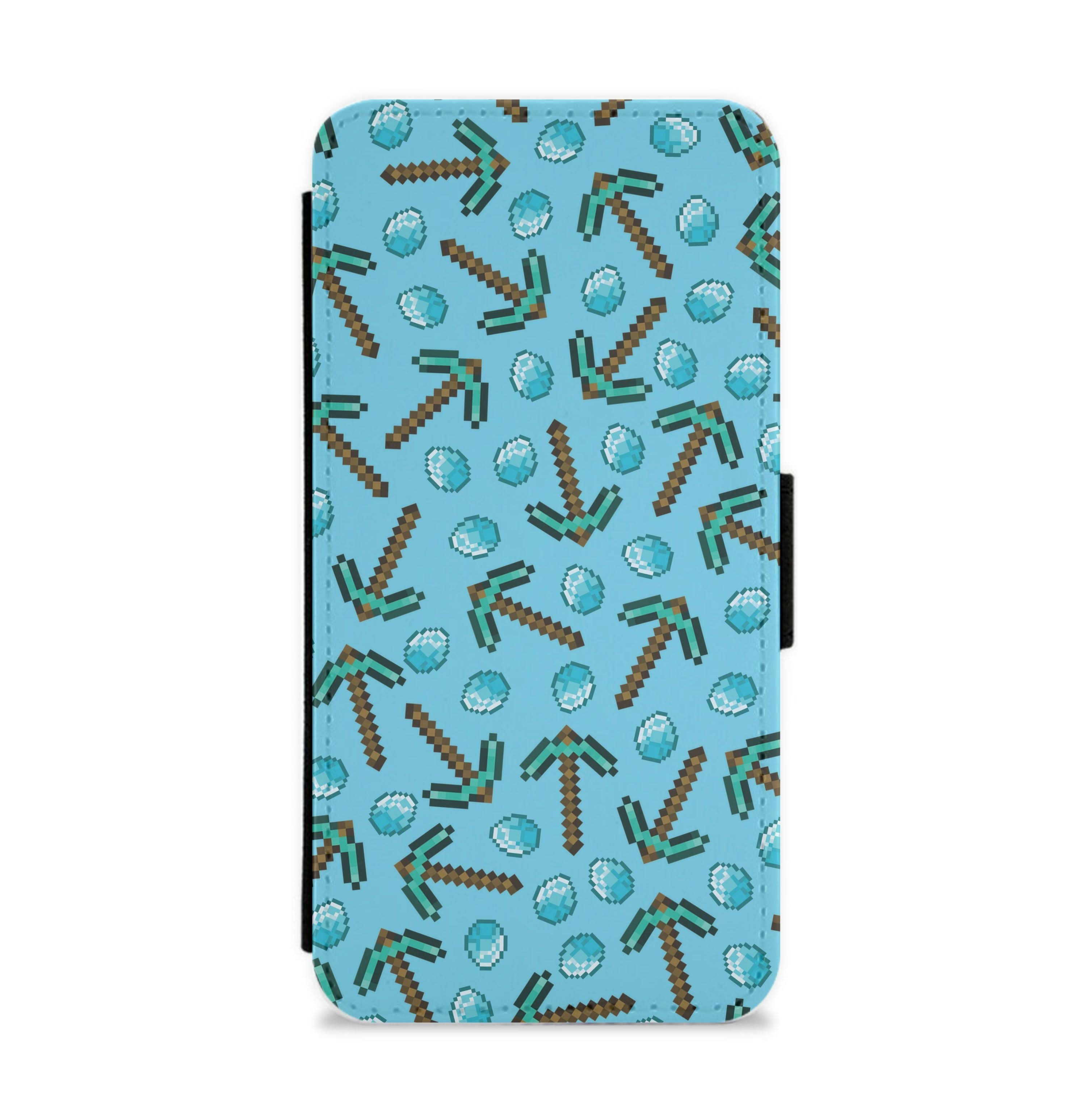 Diamond Axe Pattern Flip / Wallet Phone Case