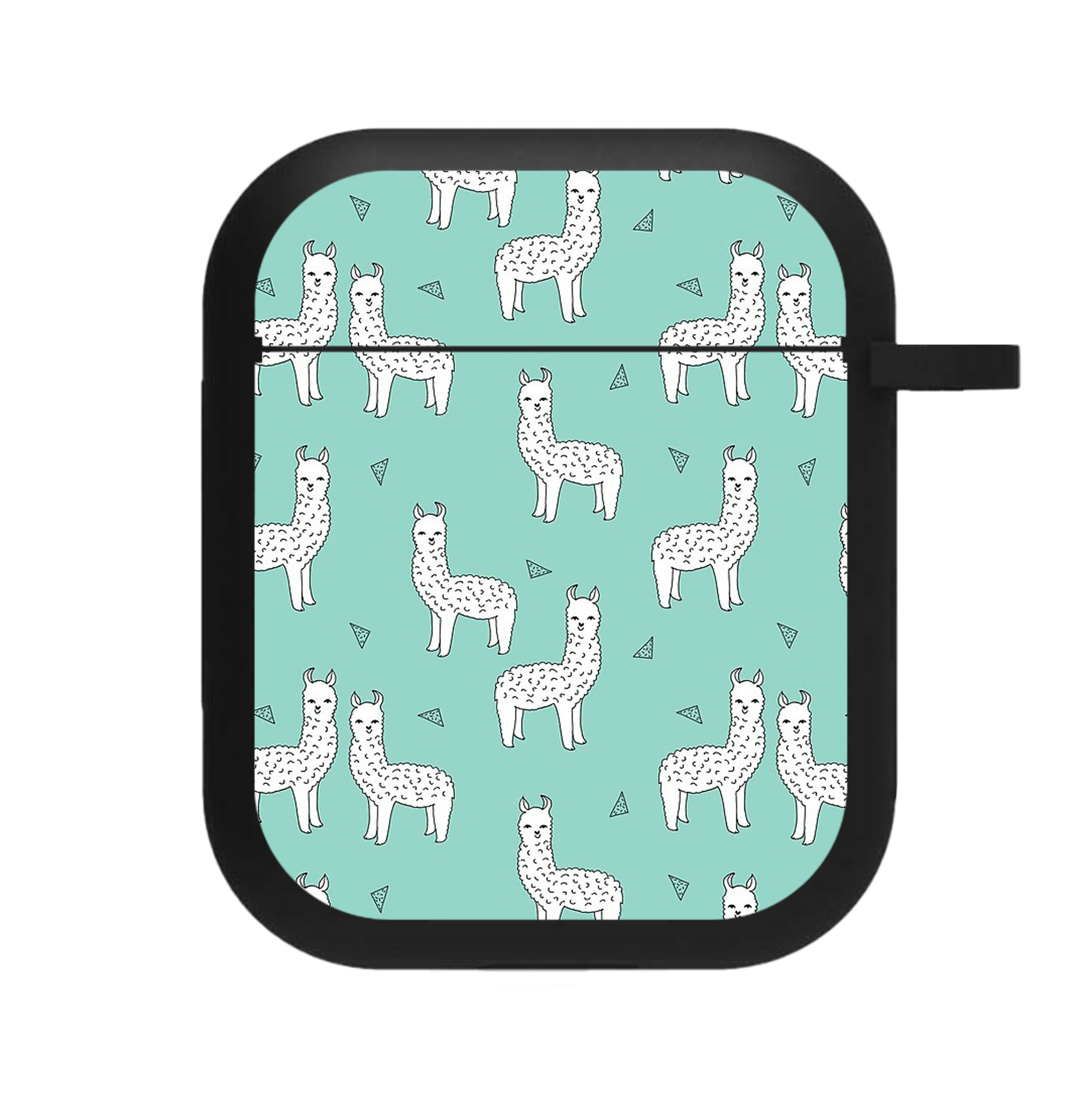 Mint Alpaca Pattern AirPods Case