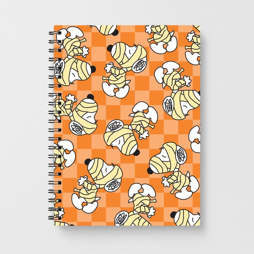 Mummy Cartoon Beagle Pattern Notebook