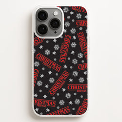 Christmas Things Snowflake Pattern iPhone 16 Pro Case