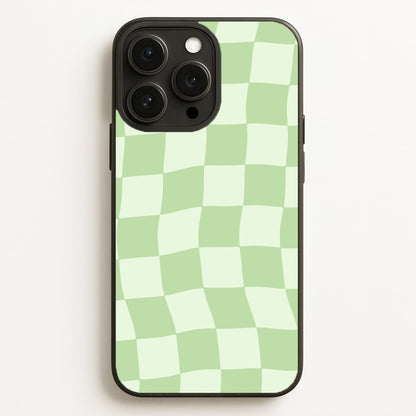 Green Checkers Phone Case for iPhone, Samsung Galaxy and Google Pixel