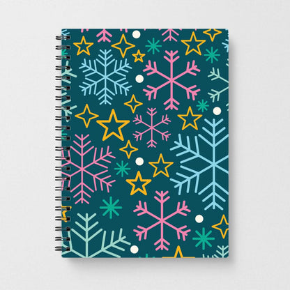 Colourful Christmas Symbols Pattern Notebook