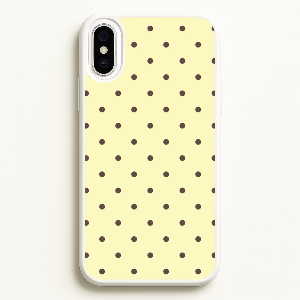 Vanilla & Chocolate Polka Dots iPhone XS Max Case