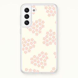 Flower Hearts Pattern Galaxy S21FE Case