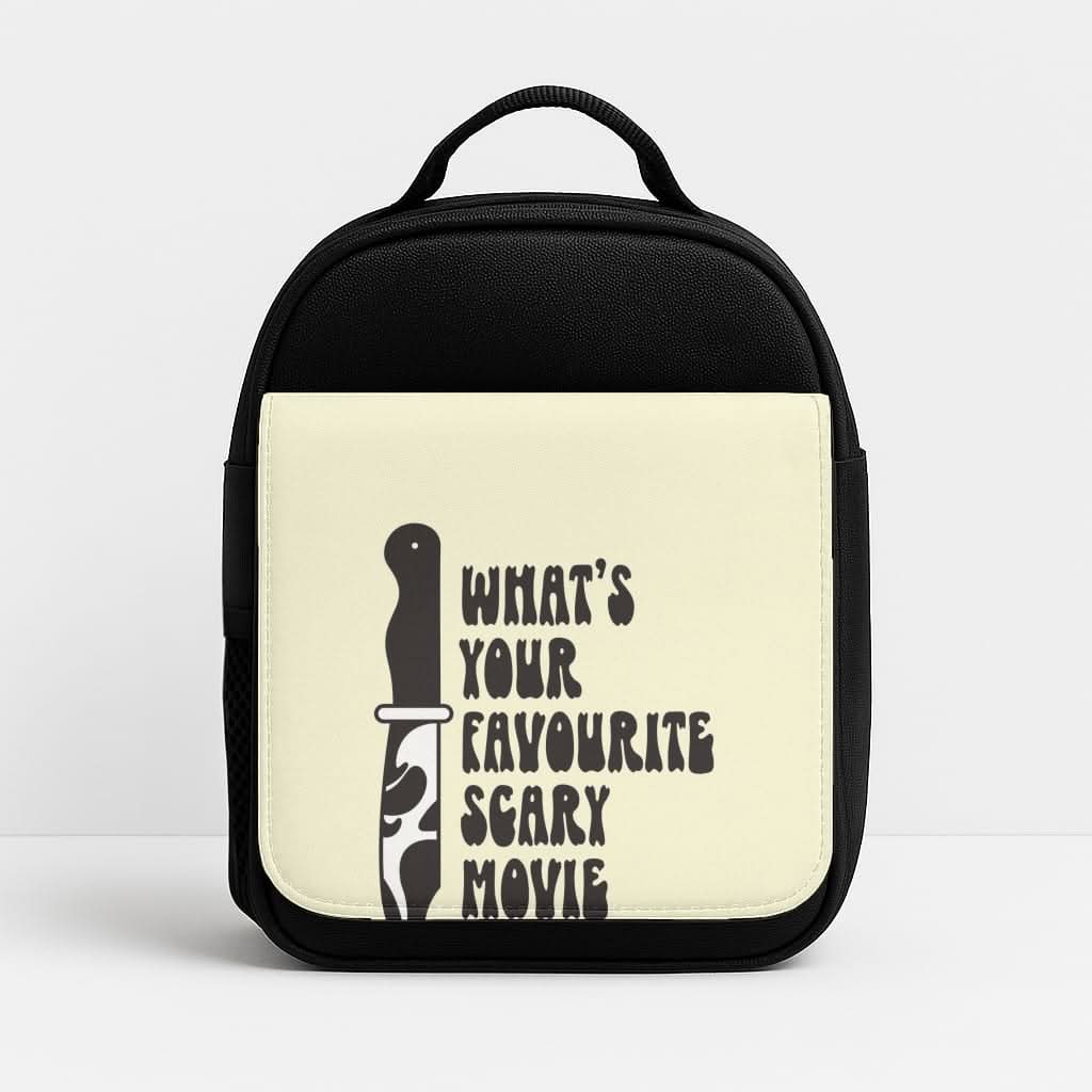 What's Your Favourite Scary Movie Trippy Insulated Lunch Bag