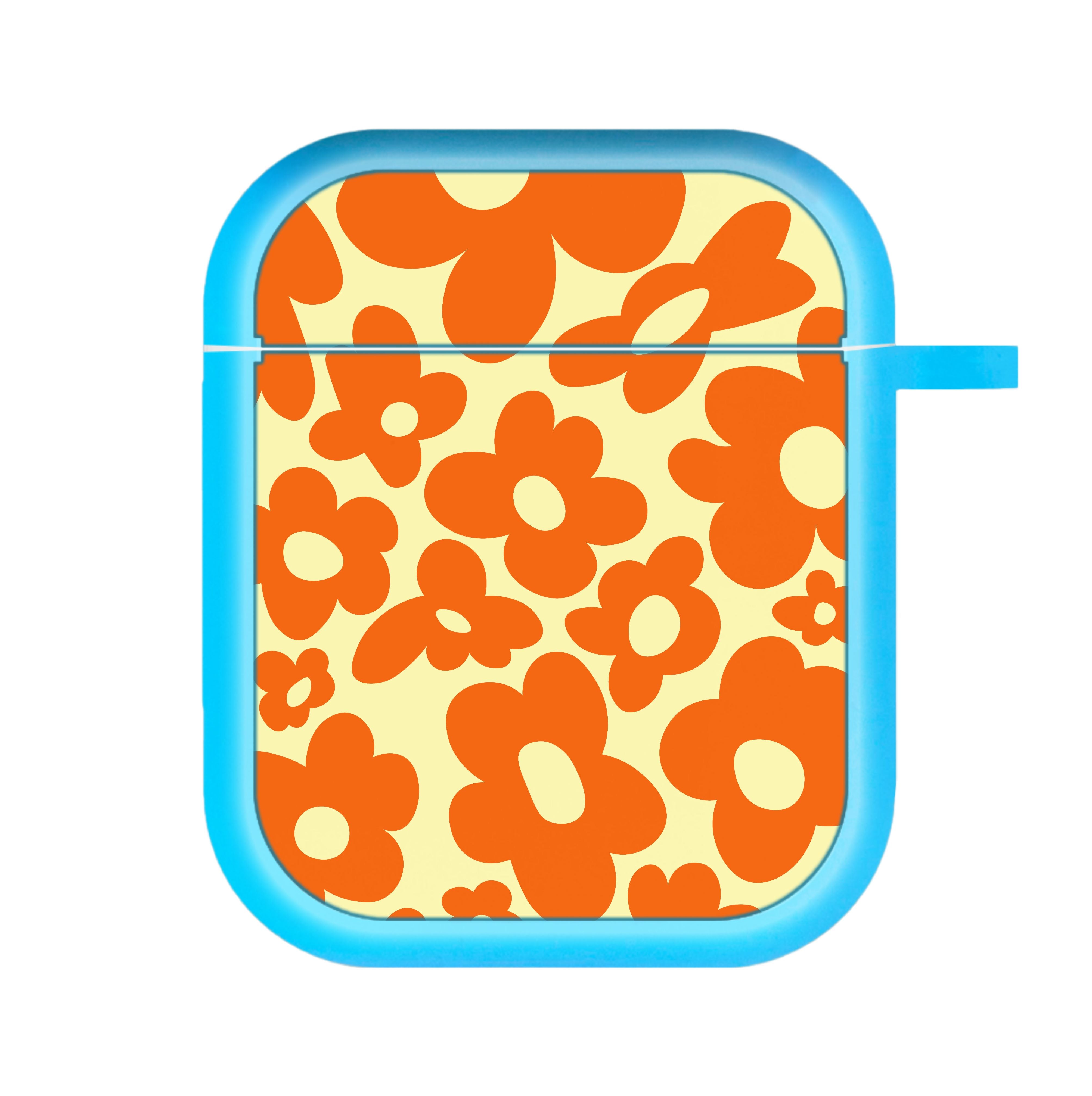 Orange Flowers - Trippy Patterns AirPods Case