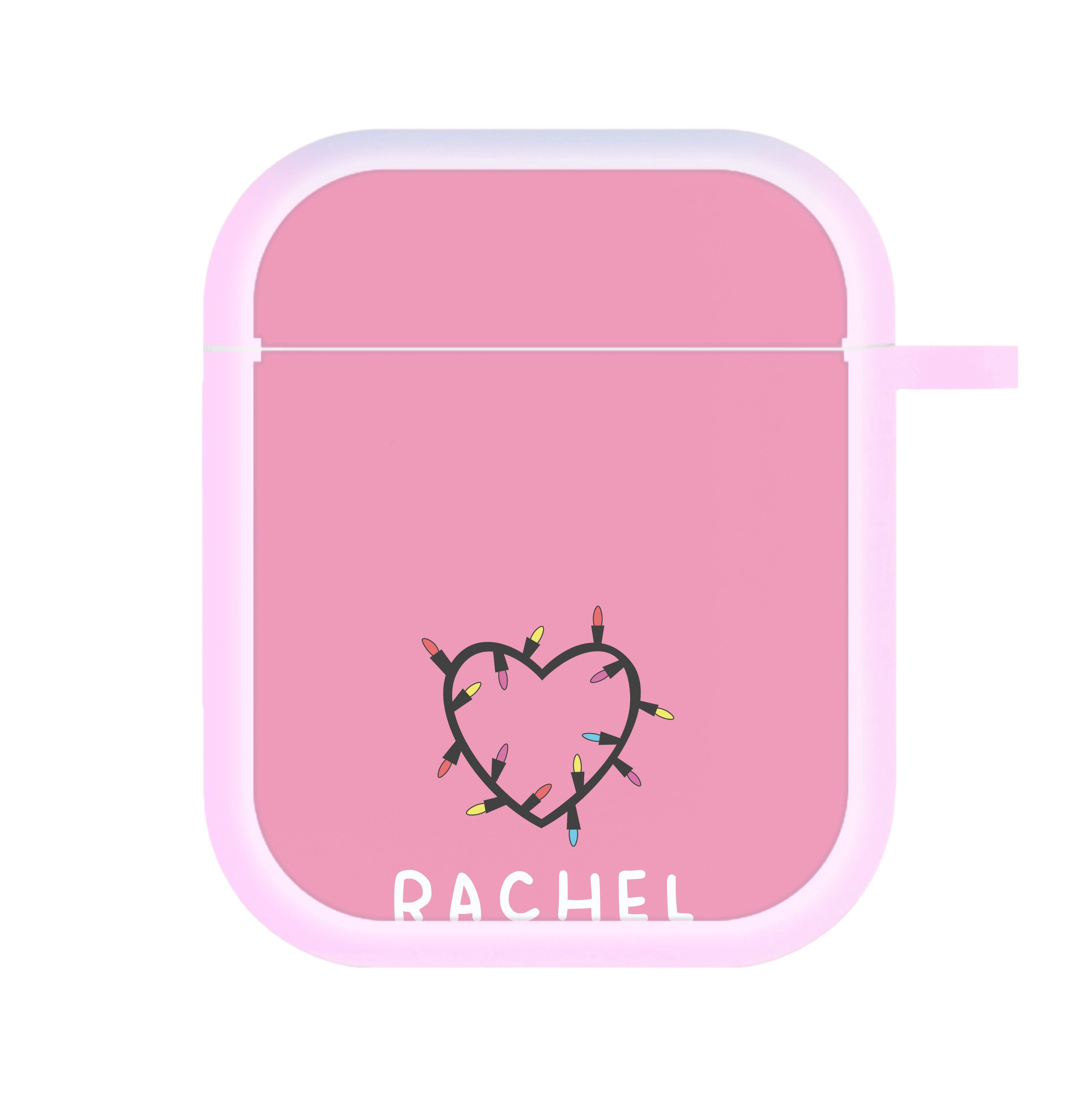 Heart Shaped Fairy Lights - Personalised Stranger AirPods Case