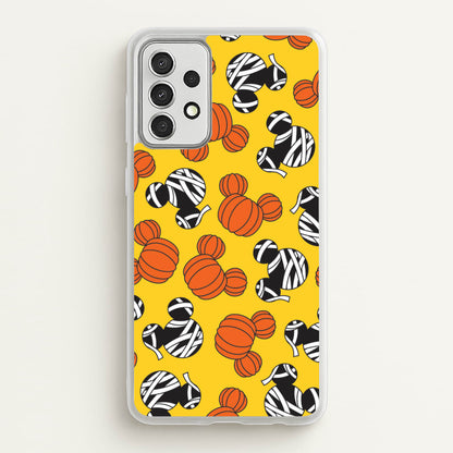 Pumpkin And Mummy Mouse Pattern Galaxy A52 / A52s Case