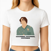 Cucumber, Cucumber, Cucumber Crop top 2