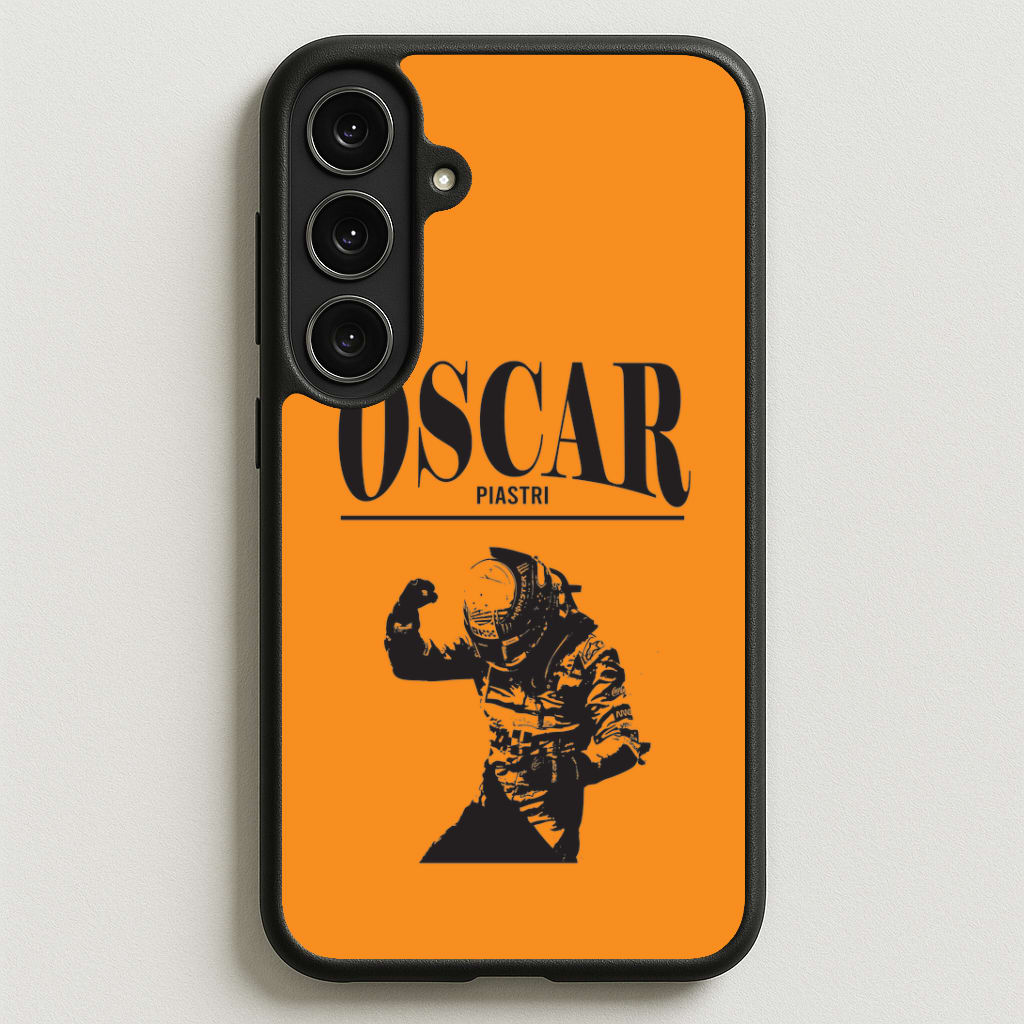 Oscar Orange And Black Galaxy S25FE Case