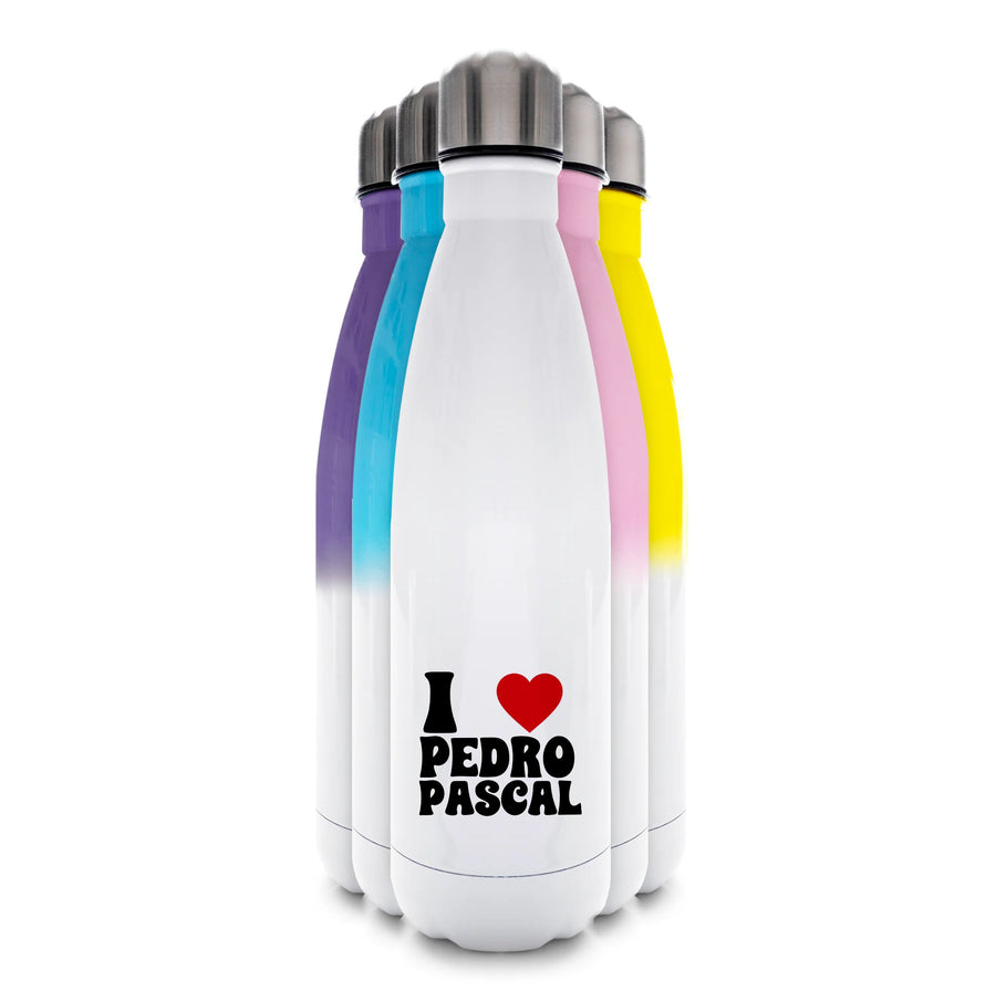 I Love Pedro Pascal Water Bottle