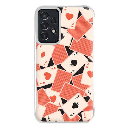 Playing Cards Collage Pattern Galaxy A52 / A52s Case